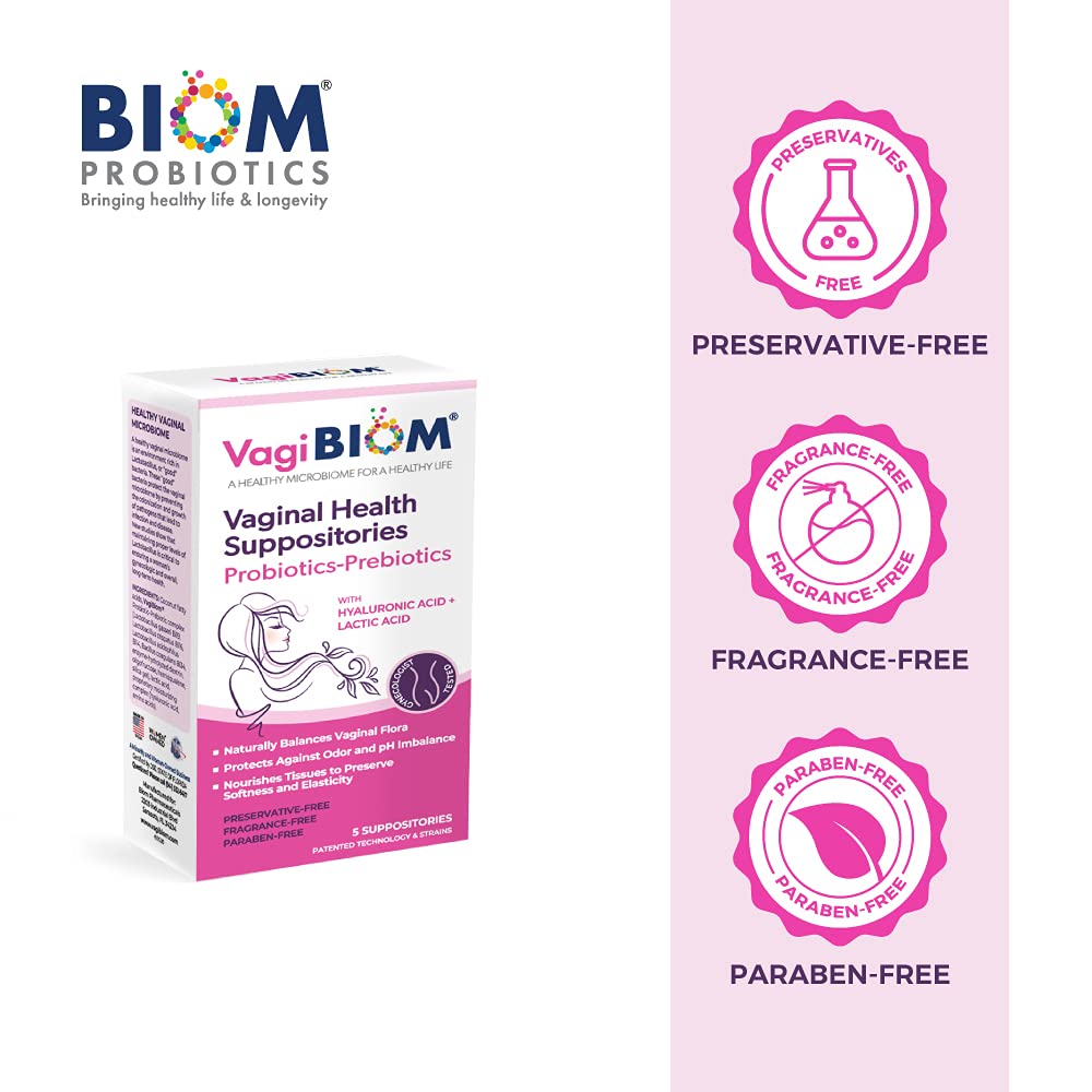 VagiBiom Lactobacillus Suppository: Microbiome Flora balance and Odor Control Regimen VagiBiom buy australia supplements