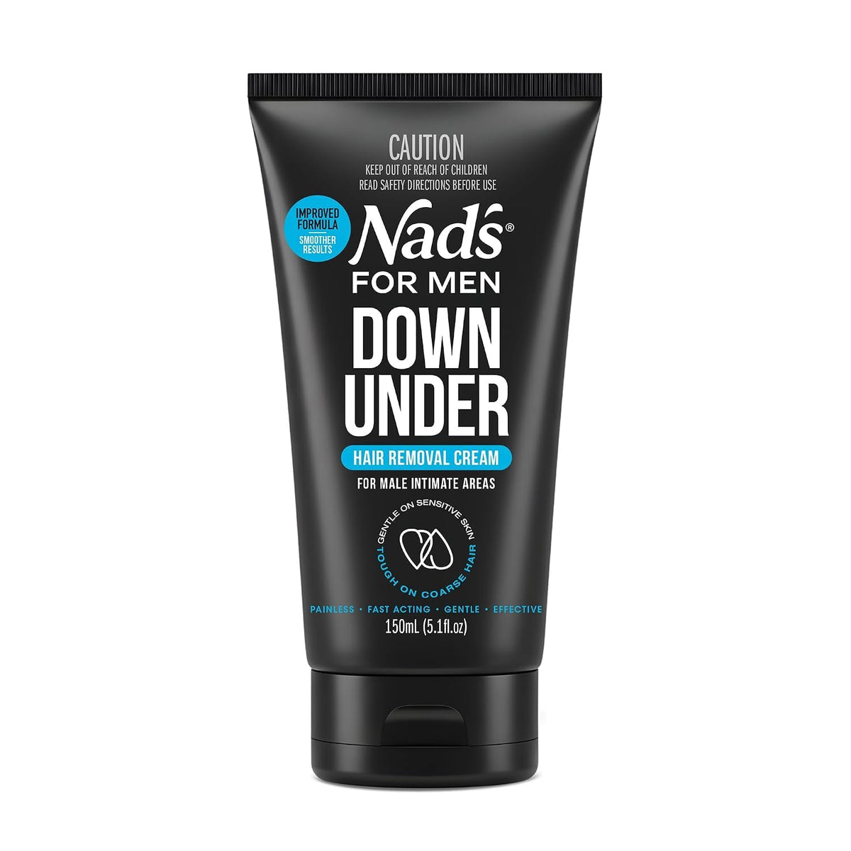 Nad's For Men Down Under Intimate Hair Removal Cream, Painless, 5.1oz Nad's For Men