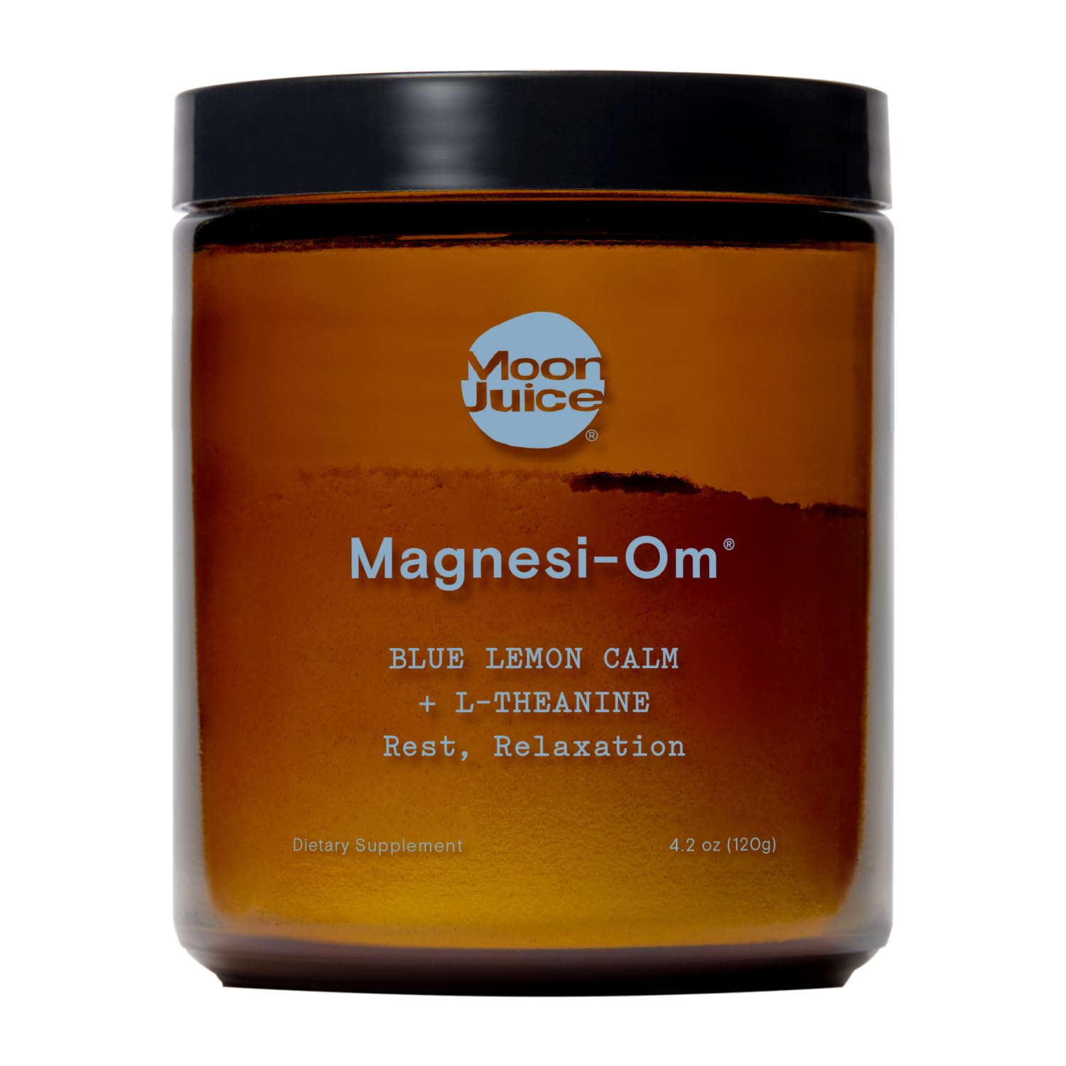 Moon Juice Magnesi-Om Magnesium Powder Supplement - Chelated Magnesium Complex + L-Theanine Blend for Rest, Relaxation & Regularity - Vegan, Non-GMO & No Sugar, Blue Lemon, 4.2 oz, 30 Servings Moon Juice buy australia supplements