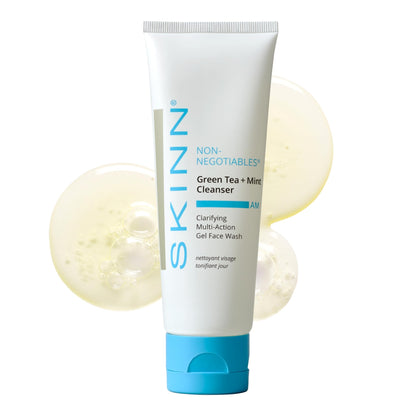 SKINN Morning Face Wash - Green Tea + Mint Cleanser - 4oz SKINN