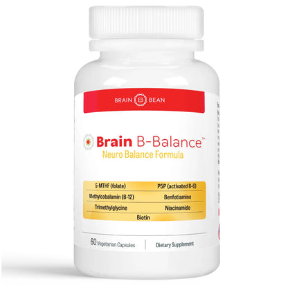 Brain B Balance: Methylated Multivitamin - Methylated B Complex Neurobalance Formula - Methylfolate Supports Mood Brain Bean