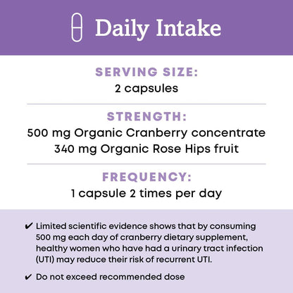 Oregon's Wild Harvest Cranberry Organic Non-GMO Supplement Urinary Tract Support Gsupps Australia