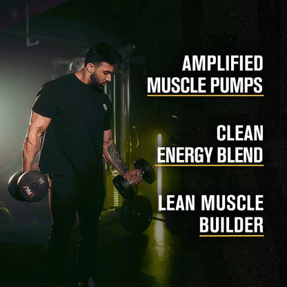 Jacked Factory Nitrosurge Build Pre Workout with Creatine for Muscle Building - Con Cret Creatine Powder & elevATP for Intense Energy, Powerful Pump Jacked Factory