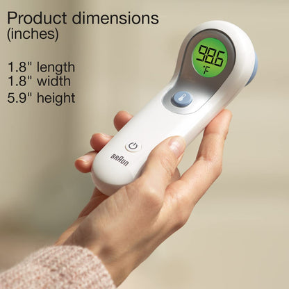 Braun No Touch and Forehead Thermometer - Touchless Thermometer for Adults, Babies, Toddlers & Kids, Color-Coded Fever Guidance, Fast, Reliable, and Accurate Results Gsupps Australia