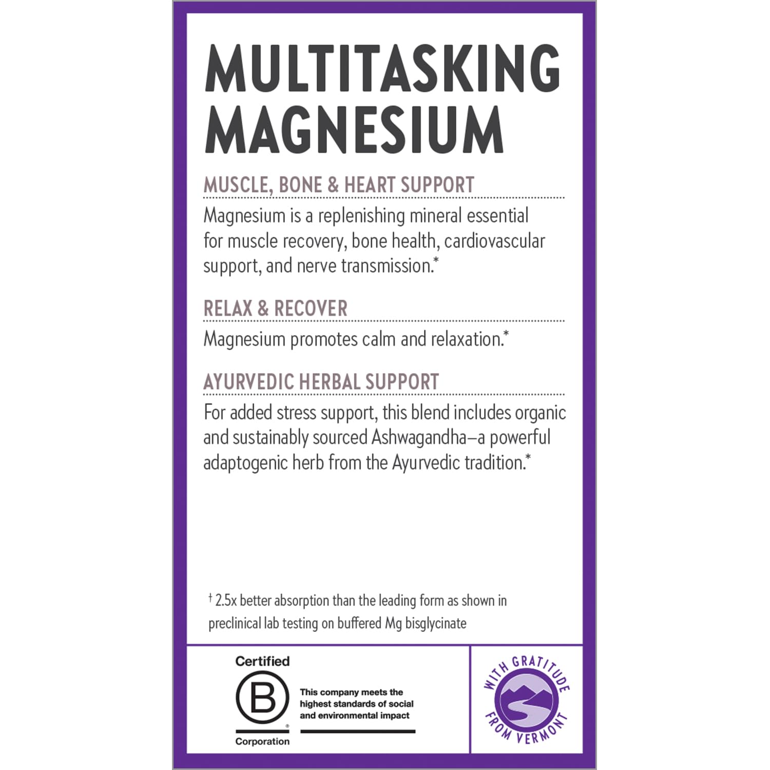 New Chapter Magnesium + Ashwagandha Supplement, 325 mg with Magnesium Glycinate for Muscle Relaxation & Recovery, Heart, Nerve & Bone Health, 2.5X Absorption, Non-GMO - 30 ct (1 Month Supply) New Chapter buy australia supplements