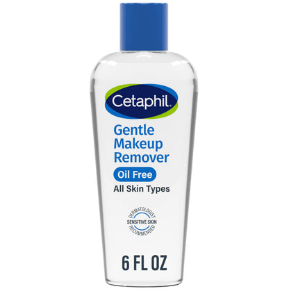 Cetaphil Gentle Waterproof Makeup Remover, Sensitive Skin, 6oz Cetaphil