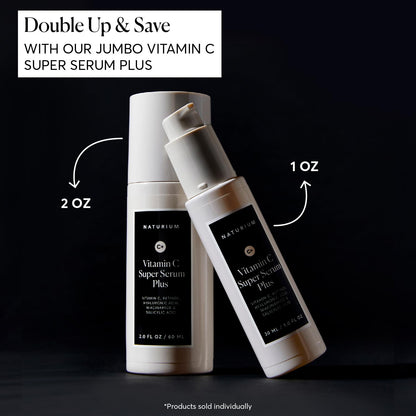 Naturium Vitamin C Super Serum Plus, Smoothing Face Care, plus Retinol, Hyaluronic Acid, Niacinamide & Salicylic Acid, 1 oz Naturium