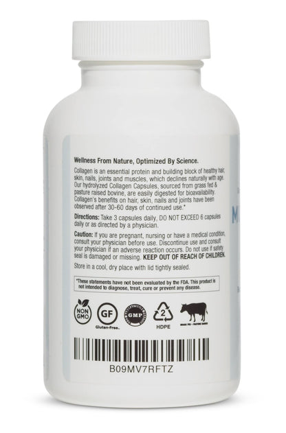 BioOptimal Multi-Collagen Supplement Capsules, Types I, II, III, V, & X Collagen, 90 Capsules BioOptimal