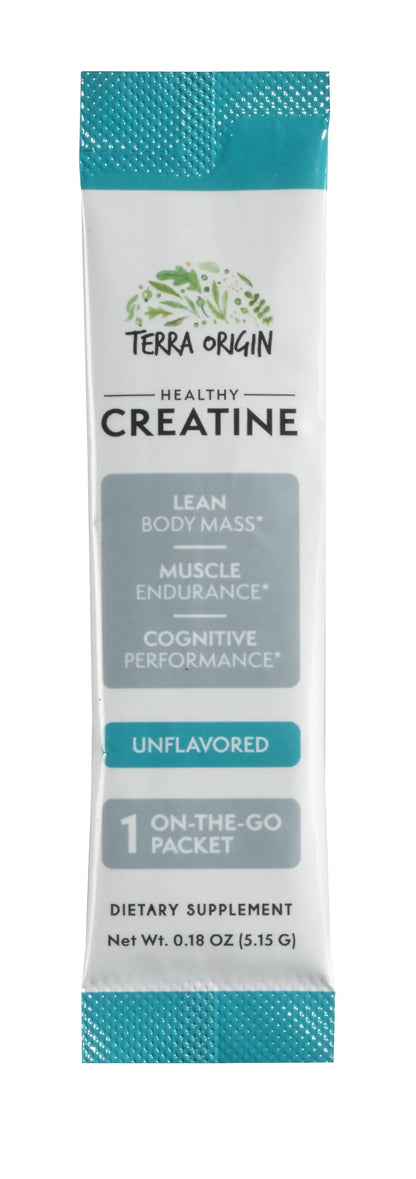 TERRA ORIGIN Healthy Creatine Micronized Monohydrate Powder | 30 Stick Packs | Support for Muscle and Cognitive Performance* | Supplement for Women and Men TERRA ORIGIN