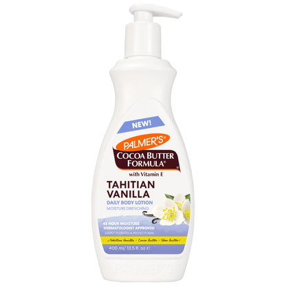 Palmer's Cocoa Butter Formula Tahitian Vanilla Body Lotion, 13.5 Oz, Daily Moisturizing Lotion for Dry Skin with Shea Butter & Vitamin E Palmer's