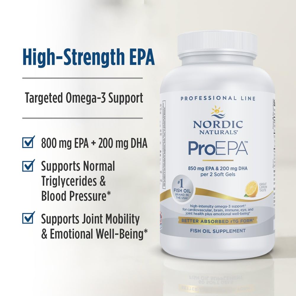Nordic Naturals ProEPA, Lemon - 180 Soft Gels - 1210 mg Omega-3 - High-Intensity EPA Formula for Healthy Mood, Heart Health & Cellular Function - Non-GMO - 90 Servings Nordic Naturals buy australia supplements