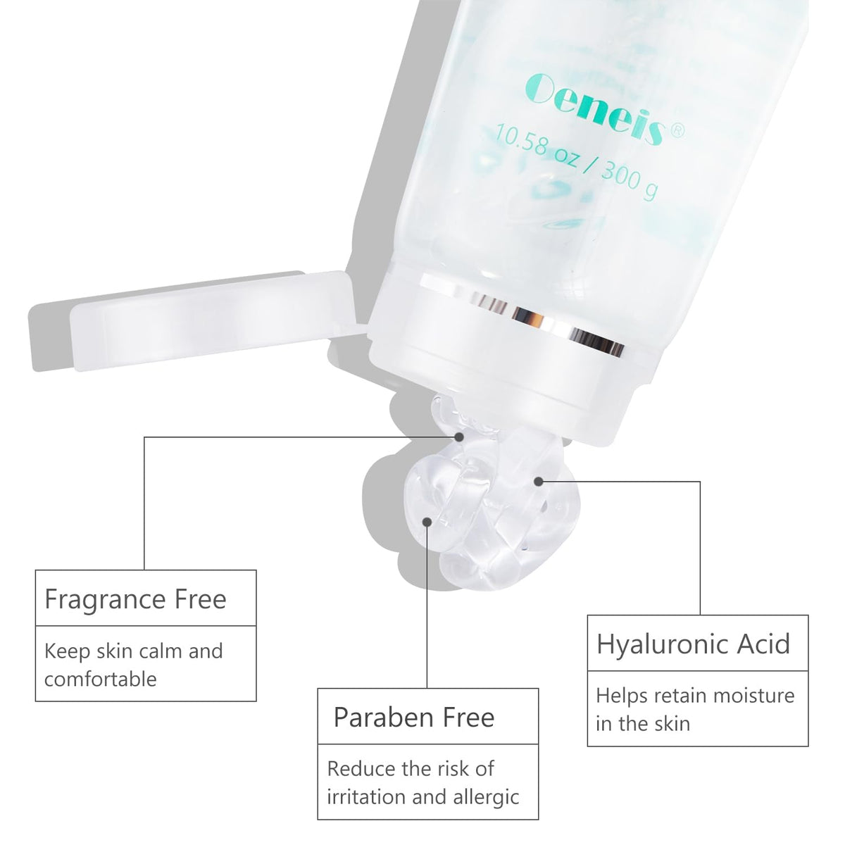 Oeneis Hydrating Microcurrent Conductive Gel with Hyaluronic Acid & Aloe Oeneis