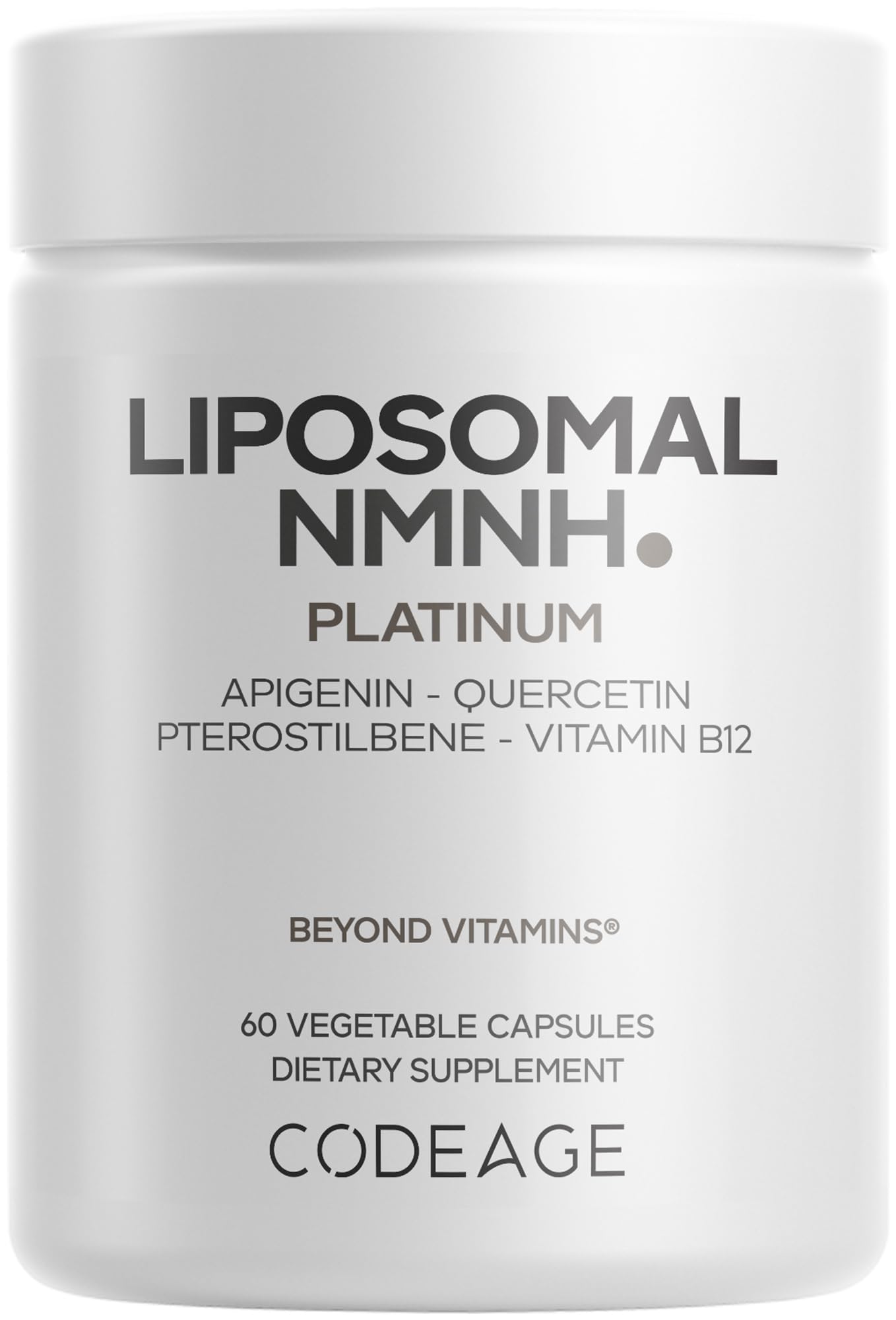 Codeage Liposomal NMNH Platinum - 500 mg NMNH Supplement, NAD+ Precursor with Quercetin, Pterostilbene, Apigenin, Active B Vitamins B2 Riboflavin & Vitamin B12 Methylcobalamin - Non-GMO - 60 Capsules Codeage buy australia supplements