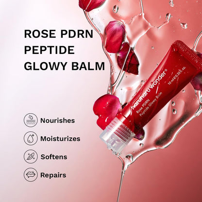 HARUHARU wonder Rose PDRN Peptide Glowy Balm, 0.33 fl.oz, Glossy Clear HARUHARU