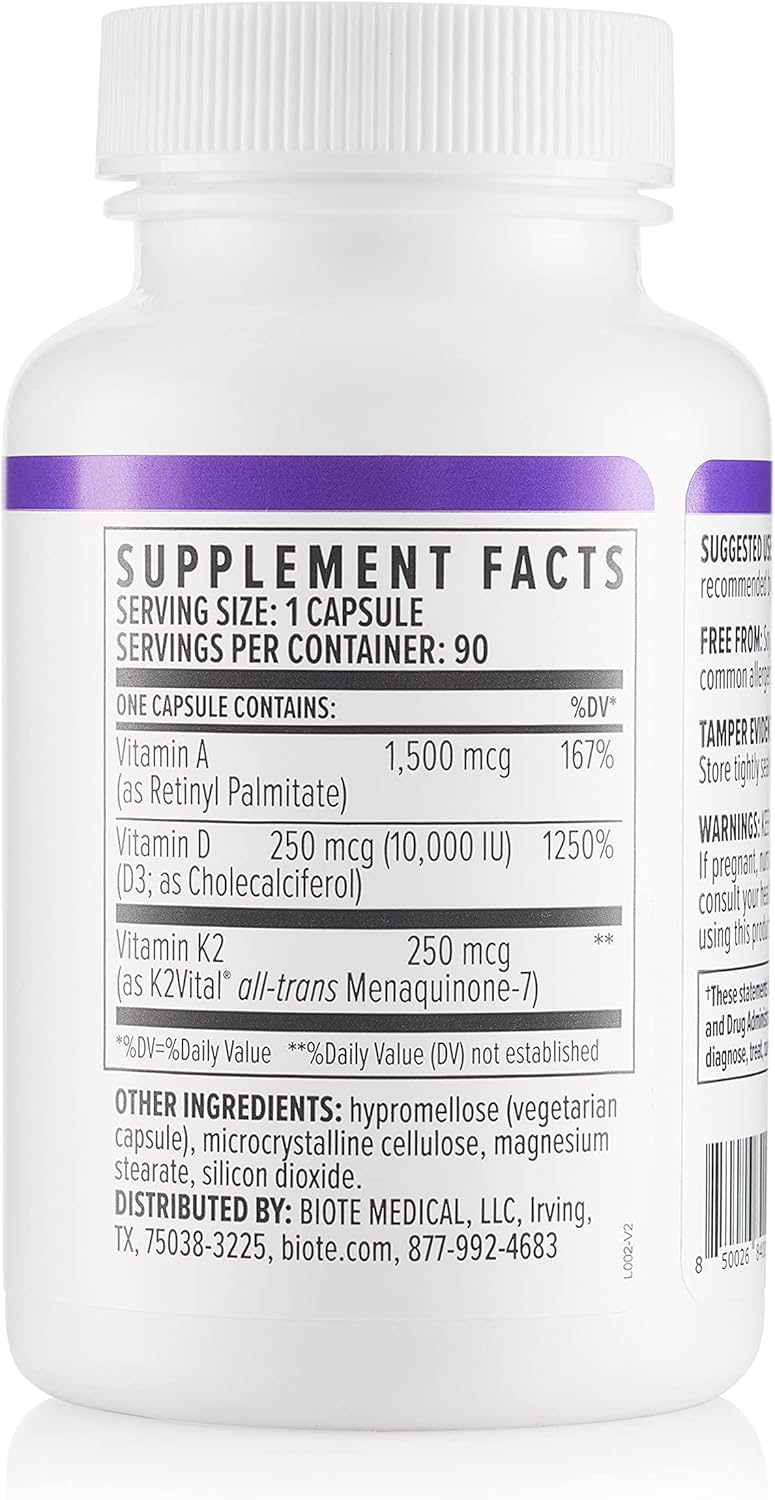 Biote Nutraceuticals - ADK 10 - Immunity + Cardiovascular (90 Capsules) Biote