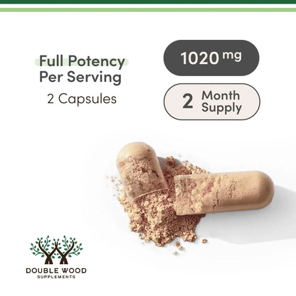 Tongkat Ali Extract - Ultra High Potency 200:1 - for Men (Longjack) Eurycoma Longifolia, 1000mg per Serving, 120 Capsules - with 20mg Tribulus Terrestris Double Wood Supplements