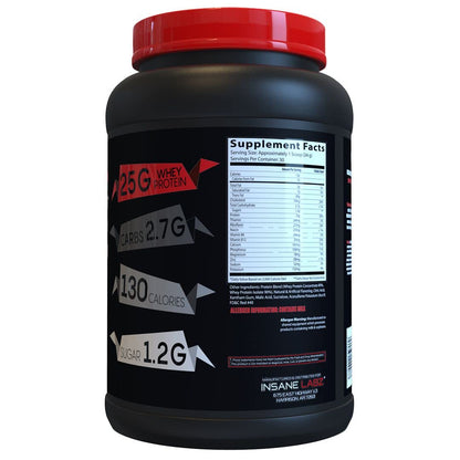 Insane Labz Insane Whey,100% Muscle Building Whey Protein, Post Workout, BCAA Amino Profile, Mass Gainer, Meal Replacement, 60 Srvgs, (Chocolate)