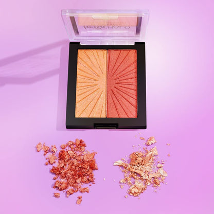 Wet n Wild MegaGlo Blushlighter, Blendable Blush & Highlighter Set, Shimmery Metallic Finish, Highlight Bling wet n wild