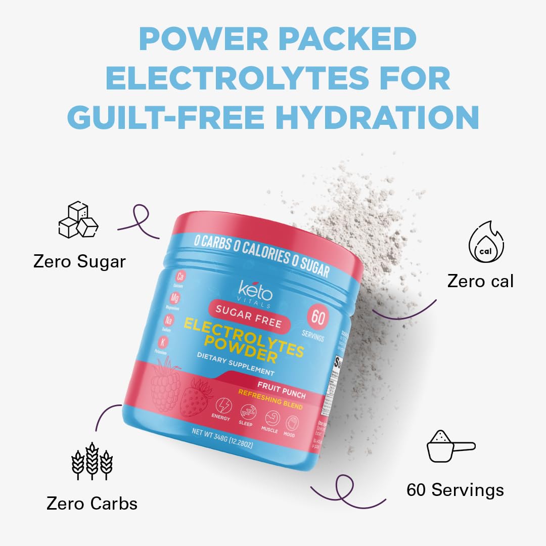 Keto Vitals Keto Electrolytes Powder | Keto-Friendly Electrolytes with Potassium, Magnesium, Sodium, Calcium | Electrolytes Sugar Free | Supplement Energy Drink Mix Keto Vitals buy australia supplements