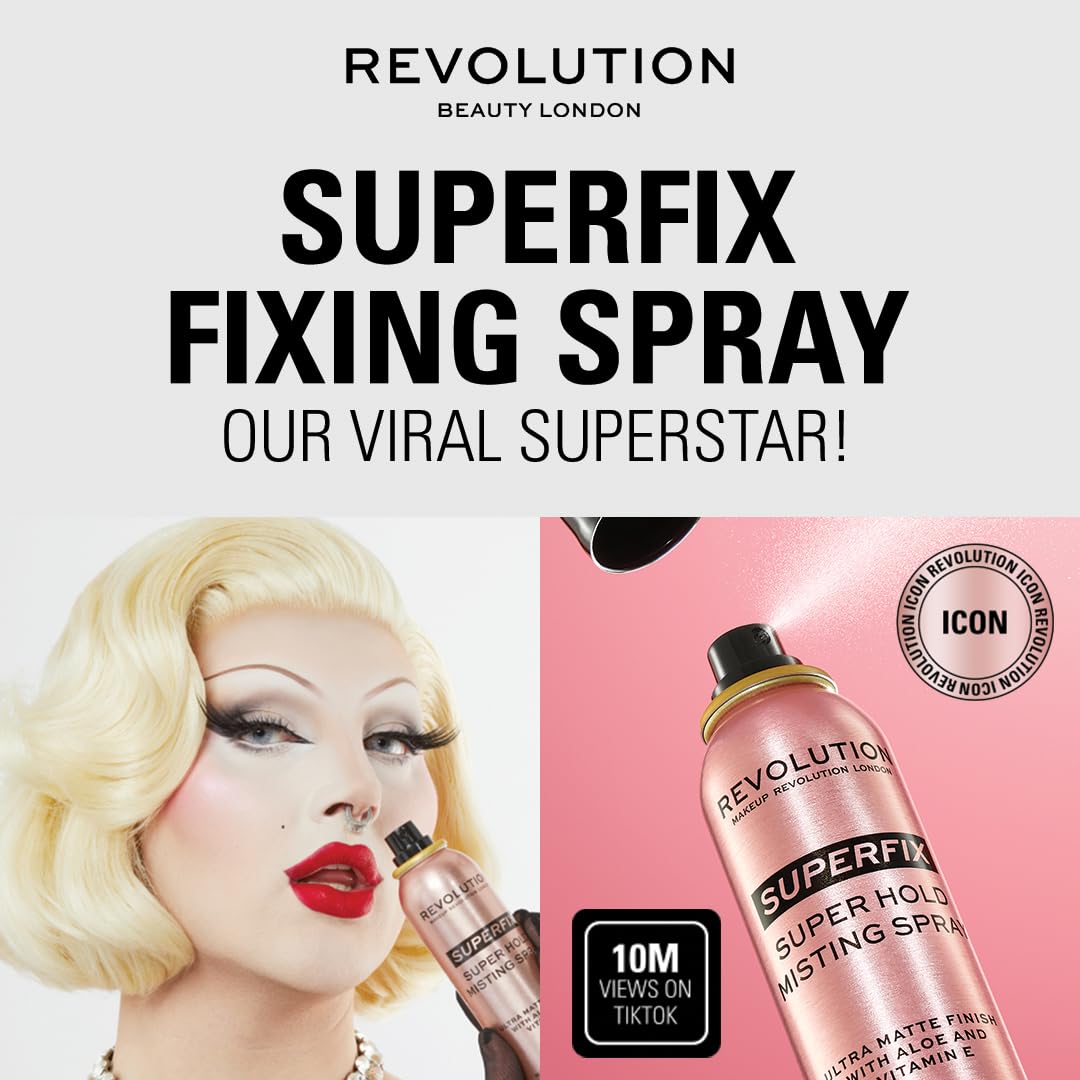 Revolution Superfix Misting Makeup Setting Spray Revolution Beauty London