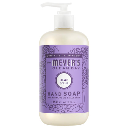 MRS. MEYER'S CLEAN DAY Hand Soap,Lilac Scent, 12.5 Fl Oz Bottle Mrs. MEYER'S