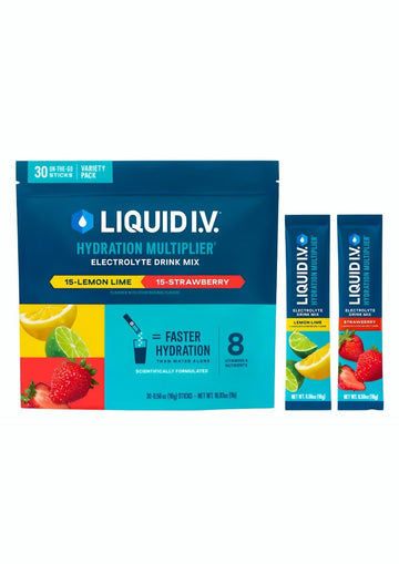 Liquid I.V. Hydration Multiplier Electrolyte Drink Mix, Variety, 0.56 Oz, 30 Ct Liquid I.V. buy australia supplements