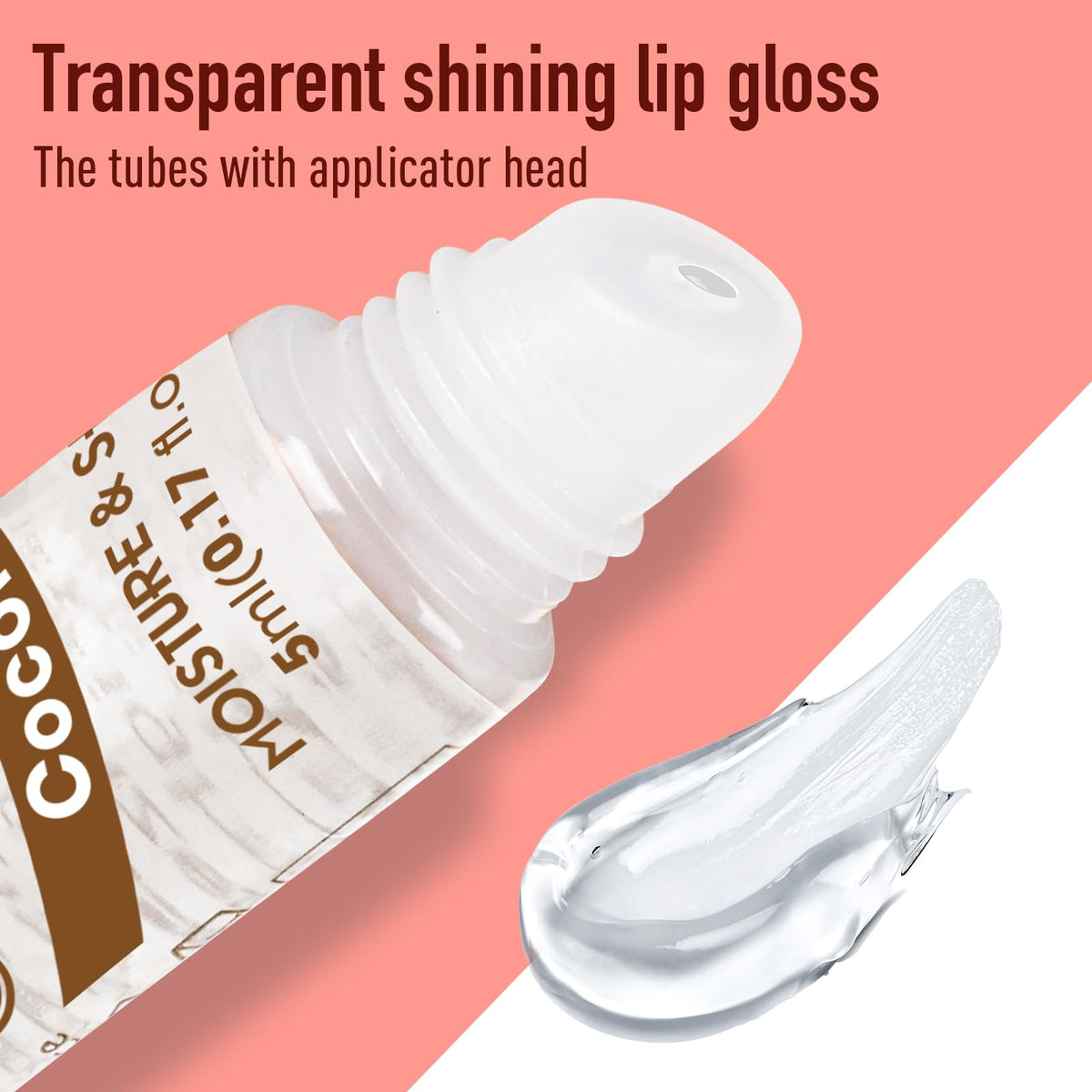 AZEN 24 Pack Lip Gloss Set, Clear Lip Gloss Bulk, Lip Oil for Dry Cracked Lips Moisturizing Hydrating Nourishing with Vitamin E AZEN