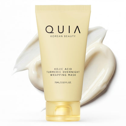 QUIA Turmeric + Kojic Acid Overnight Wrapping Mask – Hydration Mask for Glowing Skin QUIA Beauty