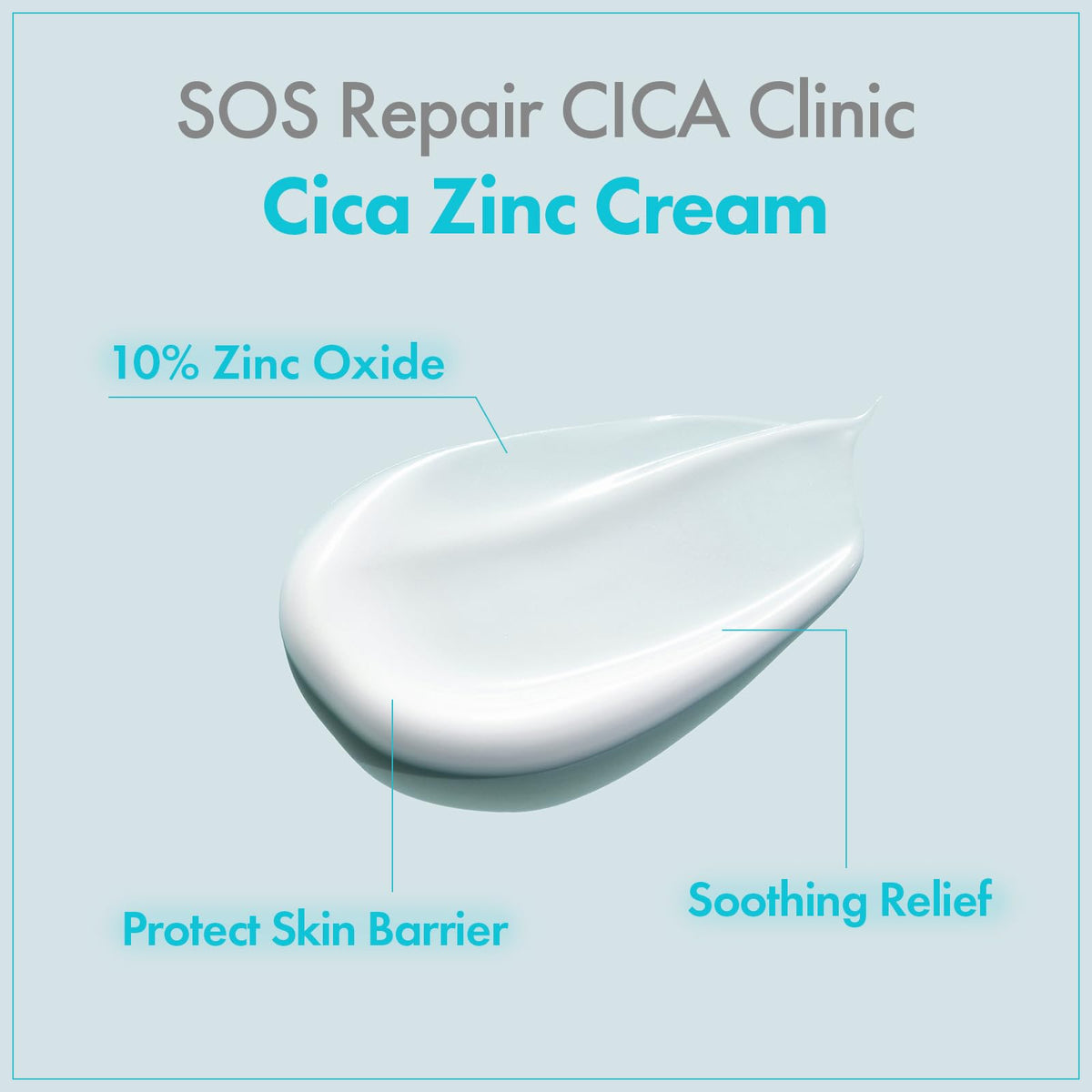 TOSOWOONG Zinc Oxide 10% Cream for Redness & Barrier, Rosacea Treatment TOSOWOONG