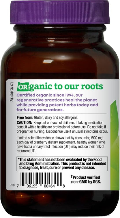 Oregon's Wild Harvest Cranberry Organic Non-GMO Supplement Urinary Tract Support Gsupps Australia