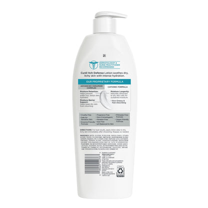 Curel Itch Defense Calming Body Lotion, Moisturizer for Dry, Itchy Skin, Body and Hand Lotion, with Advanced Ceramide Complex, Pro-Vitamin B5, Shea Butter, 20 Oz Curel