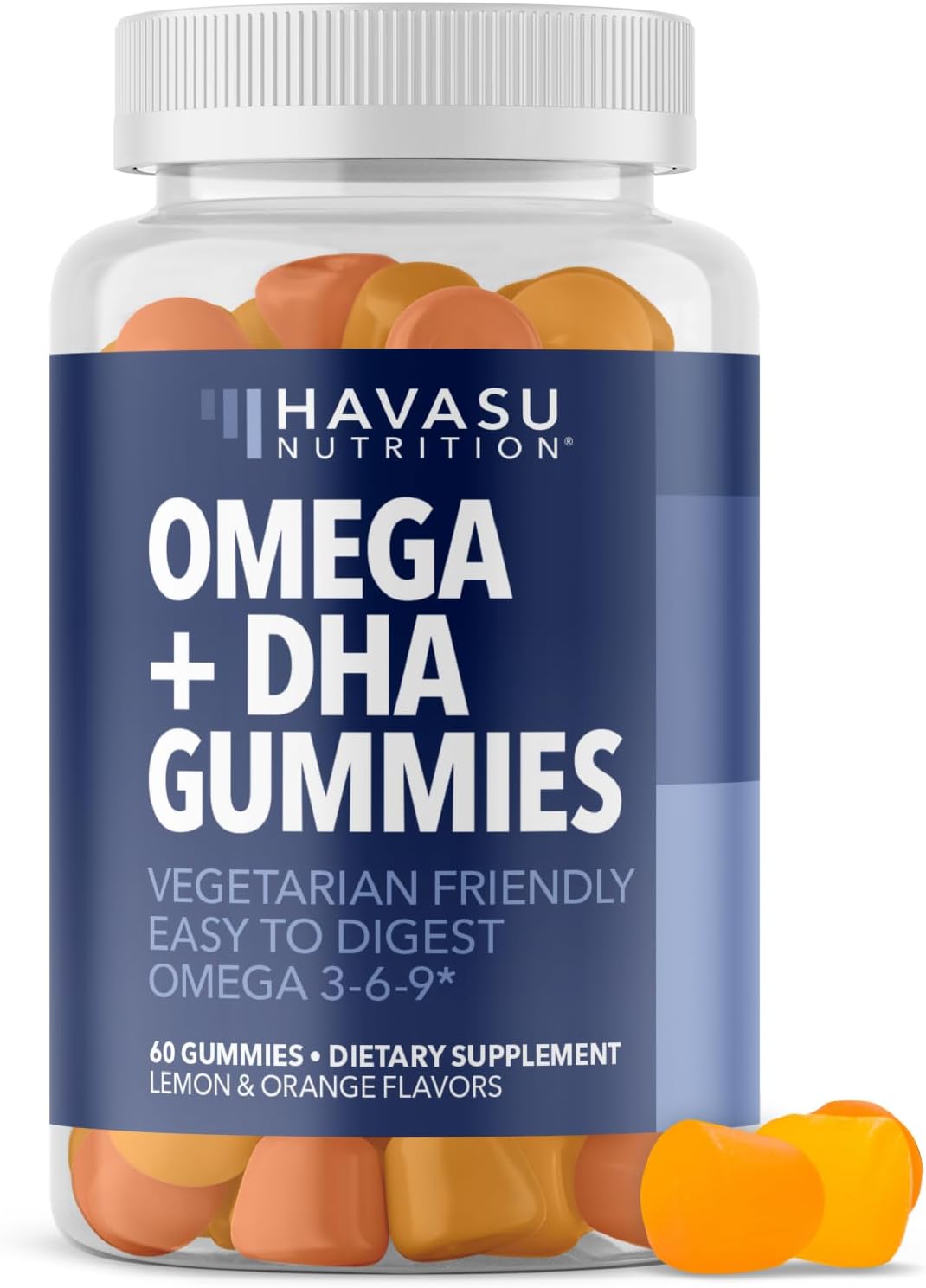 Omega 3 6 9 Gummies with DHA, Plant-Based Omega 3 Gummies for Adults, 60ct | Omega 3 6 9 + DHA Gummies, Fish Oil Alternative for Adults with DHA from Algae, Lemon and Orange Flavors, 20 Servings Gsupps Australia
