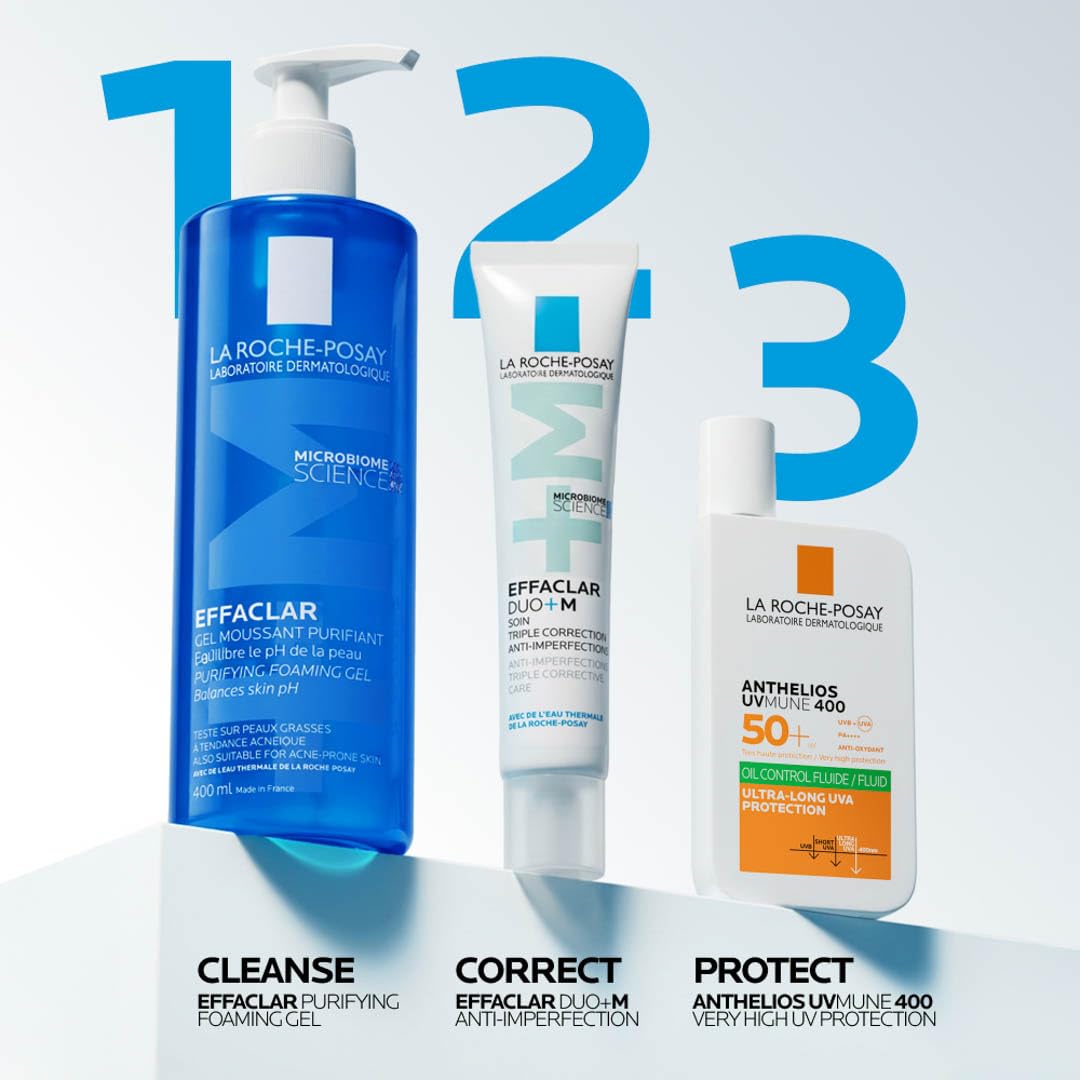 La Roche-Posay Effaclar Foaming Gel Cleanser for Oily Skin, 13.52 fl oz La Roche-Posay