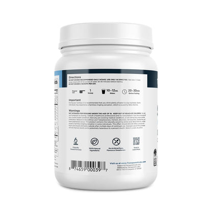 Transparent Labs Stim-Free Pre-Workout - Caffeine & Stim Free Pre Workout Powder for Men and Women with Beta Alanine Powder, Citrulline Malate, & elevATP - 30 Servings, Strawberry Lemonade