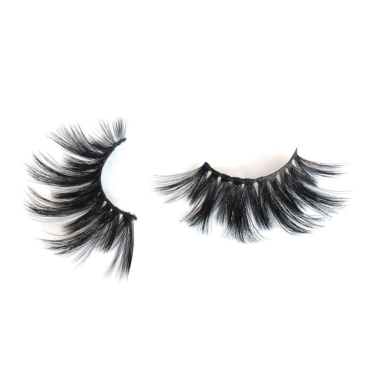 MIKIWI 25mm Lashes, Dramatic 6D Faux Mink Lashes, Fluffy Volume Eyelashes, Thick Crossed Lashes, Long Faux 25mm Mink Lashes (6D4-05) mikiwi