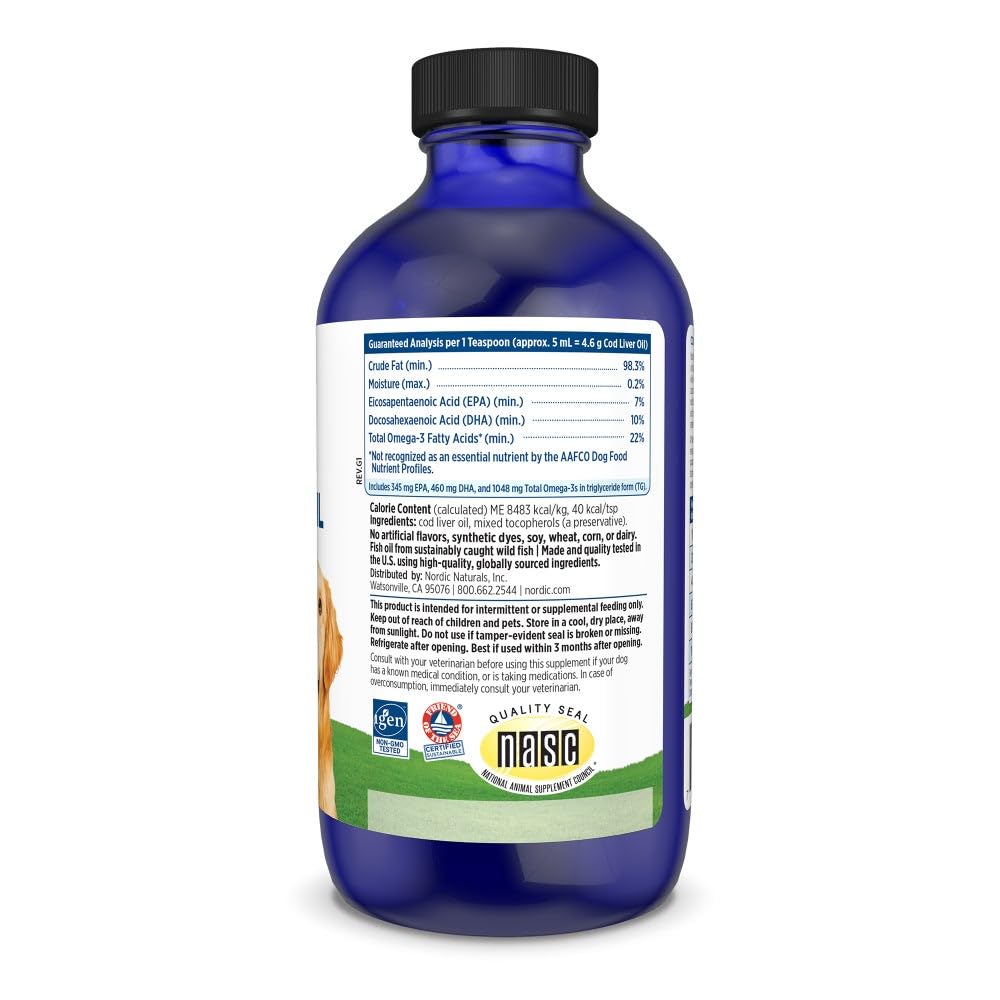 Nordic Naturals Omega-3 Pet Bundle - 2 oz Omega-3 Fish Oil for Small Dogs & Cats, 8 oz Pet Cod Liver Oil Promotes Heart, Skin, Coat, & Immune Health Nordic Naturals buy australia supplements
