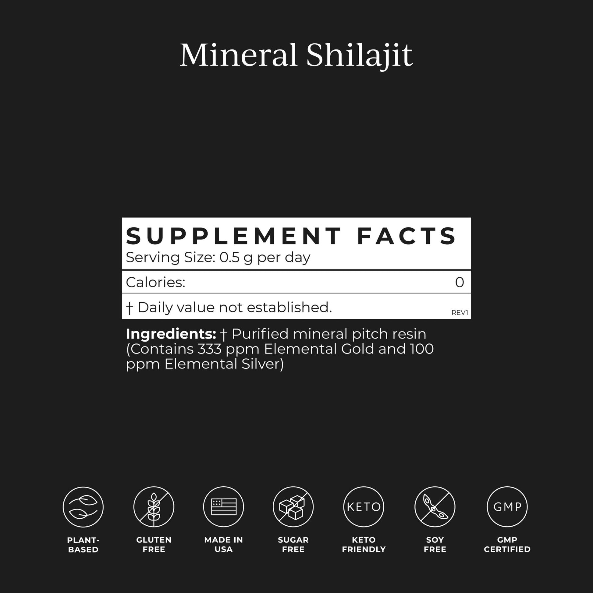 CYMBIOTIKA Pure Himalayan Shilajit Resin 500mg - 84+ Trace Minerals, High Potency with Elemental Gold & Fulvic Acid - for Energy, Focus, Immune & Digestive Support - Authentic Shilajit Resin CYMBIOTIKA buy australia supplements