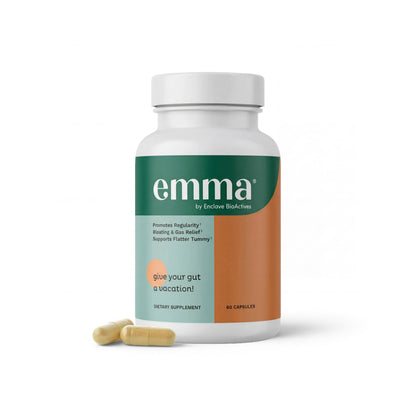 Emma Gut Health Relief Supplement, Doctor Endorsed Formula for Women & Men, Leaky Gut & Digestive Support for Constipation, Bloating & Gas Relief Emma