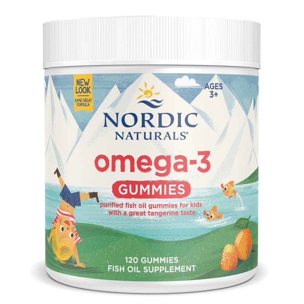 Nordic Naturals Nordic Omega-3 Gummies, Tangerine - 120 Gummies - 82 mg Total Omega-3s with EPA & DHA - Non-GMO - 60 Servings Nordic Naturals buy australia supplements