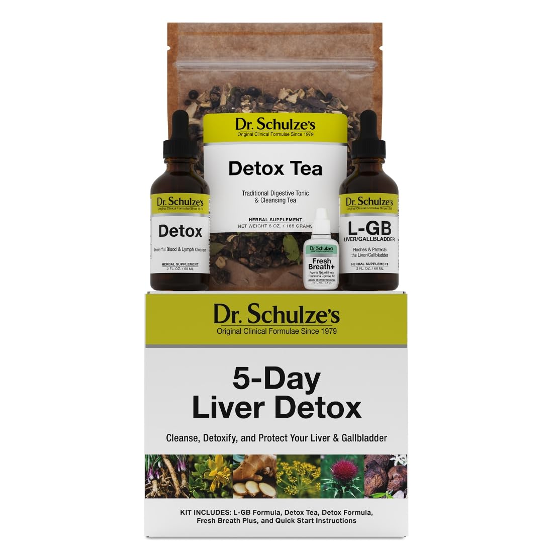 Dr. Schulze's 5-Day Liver Detox - 5-Day Liver Cleanse Kit - Supports Healthy Digestion & Energy - Gallbladder Cleanse - Plant-Based Ingredients - Gluten-Free & Vegan Dr. Schulze's buy australia supplements