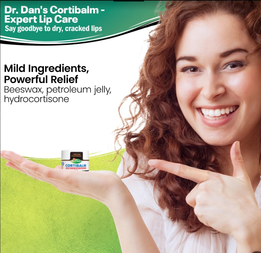 Dr. Dan's Cortibalm 1-Pack Healing Lip Balm Jar for Severely Chapped Lips Dr. Dan's