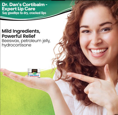 Dr. Dan's Cortibalm 1-Pack Healing Lip Balm Jar for Severely Chapped Lips Dr. Dan's