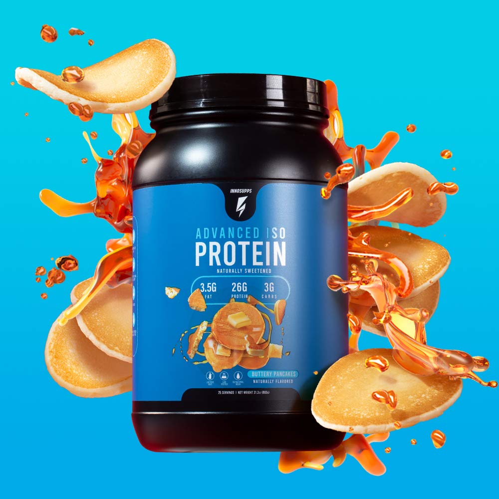 InnoSupps Advanced Iso Protein | 100% Whey Isolate Protein Powder | No Artificial Sweeteners| Low Fat, Low Carbs | 25g of Protein | Hormone Free, Gluten Free, Soy Free |(Caramel Coconut Cookie)
