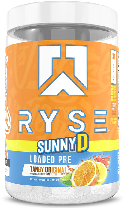 RYSE Loaded Pre Workout Powder - Strawberry Squeeze - Daily Pre-Workout for Men & Women with 390mg Caffeine, Beta Alanine, and Citrulline for Pump, Focus, and Energy - 30 Servings