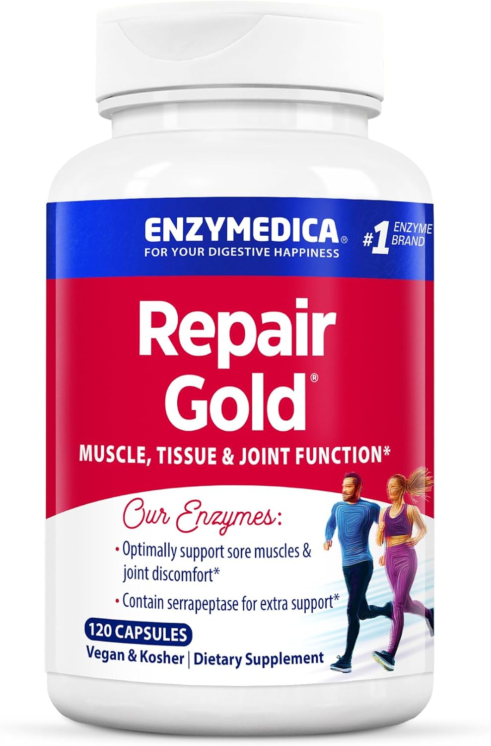 Enzymedica Repair Gold for Men & Women - 120 Capsules Gsupps Australia