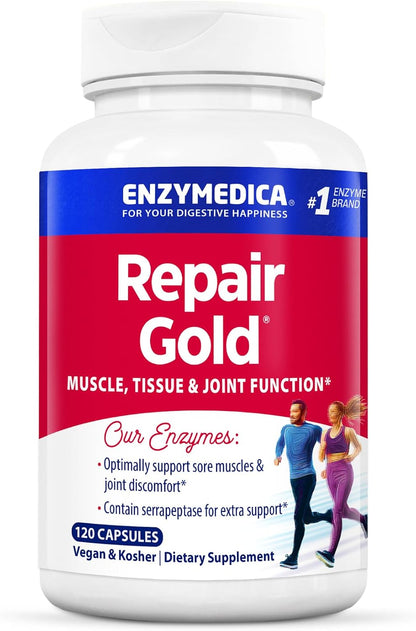 Enzymedica Repair Gold for Men & Women - 120 Capsules Gsupps Australia