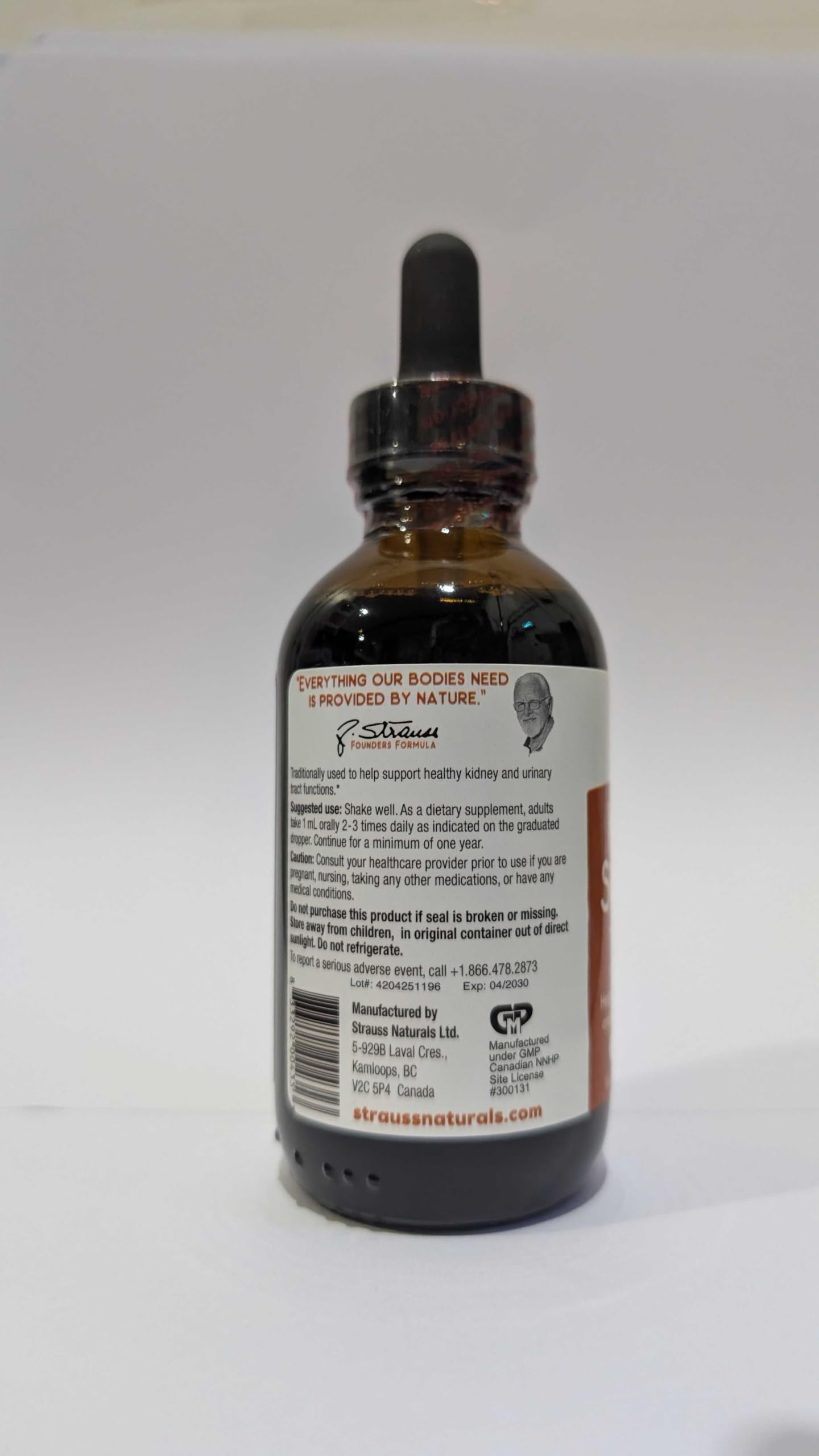 Strauss Naturals Kidney Support Drops – Herbal Kidney Support Supplement for Men and Women – Helps with Kidney Health and Urinary Tract Function – Vegan & Non-GMO – Spearmint Flavored – 100 ml Bottle Strauss Heartdrops buy australia supplements