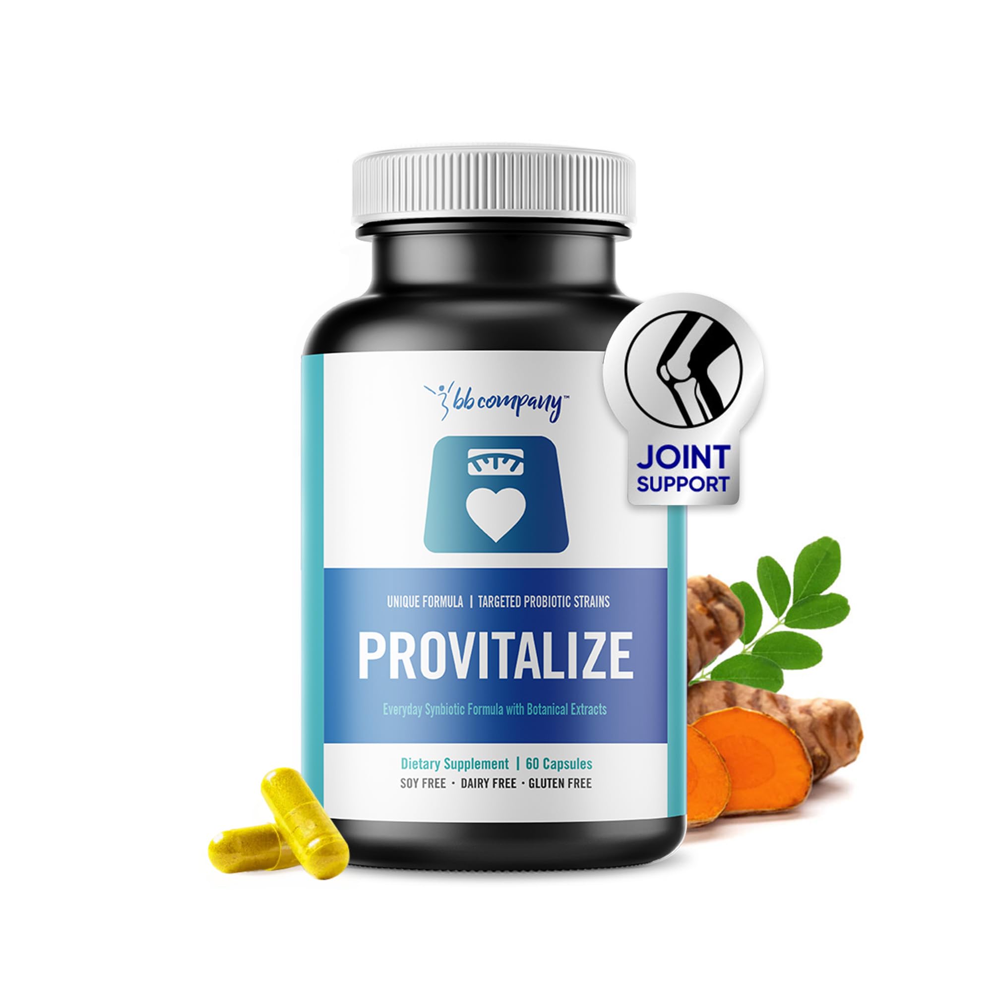 BB Company Provitalize | Probiotics for Women Digestive Health, Menopause, Joint Support | Sexy Midsection Curves, Bloat | Turmeric Curcumin Moringa | Packaging Vary | 60 Ct BB Company buy australia supplements