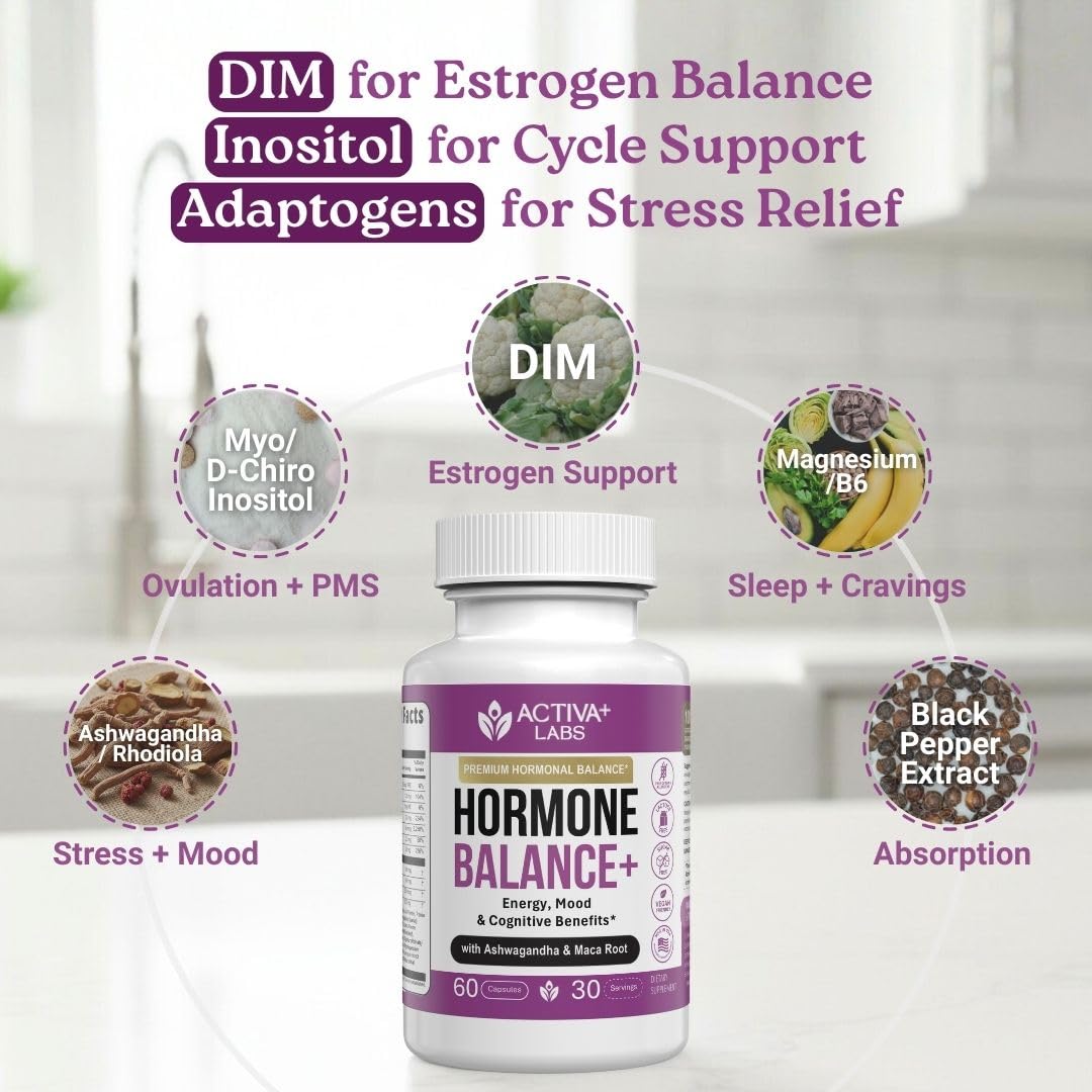 Activa Labs+ Hormone Balance for Women | Boost Energy, Mood, Libido and Focus | Supports Cycle&Menopause Comfort | Gluten, Soy&Lactose Free | 30 Day Supply Activa Labs buy australia supplements