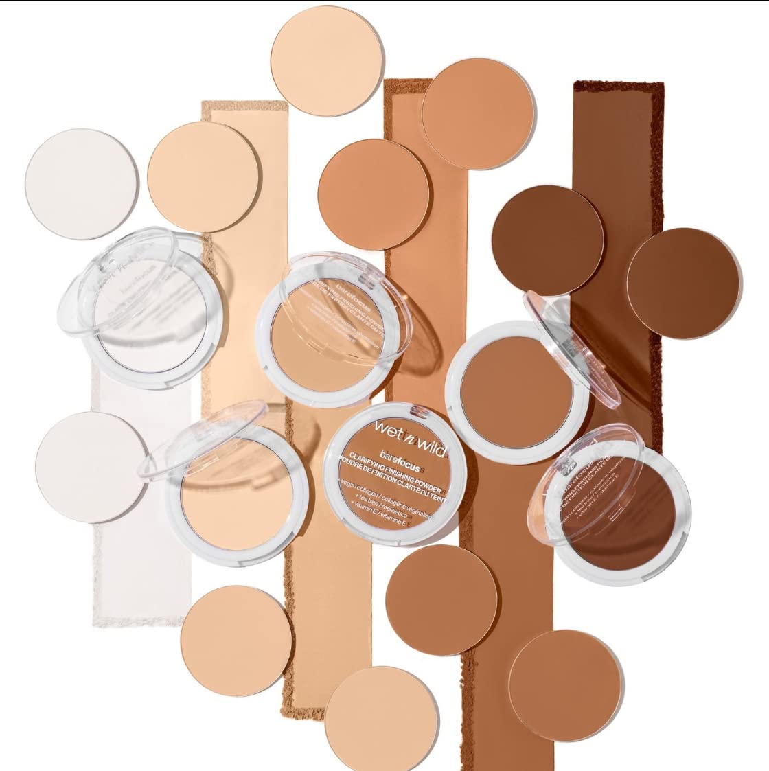 wet n wild Bare Focus Clarifying Finishing Powder | Matte | Pressed Setting Powder Light-Medium wet n wild